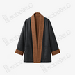 Contrast‑Trim Gambiered Canton Silk Open‑Front Jacket - 皮子料重磅香雲紗開襟外套