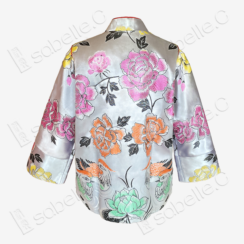 Vintage Silk‑Satin Embroidered Jacket - 真絲老緞刺繡外套