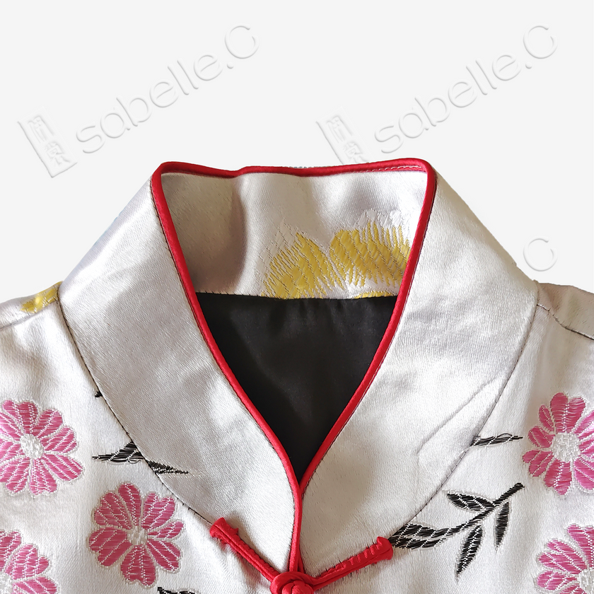 Vintage Silk‑Satin Embroidered Jacket - 真絲老緞刺繡外套