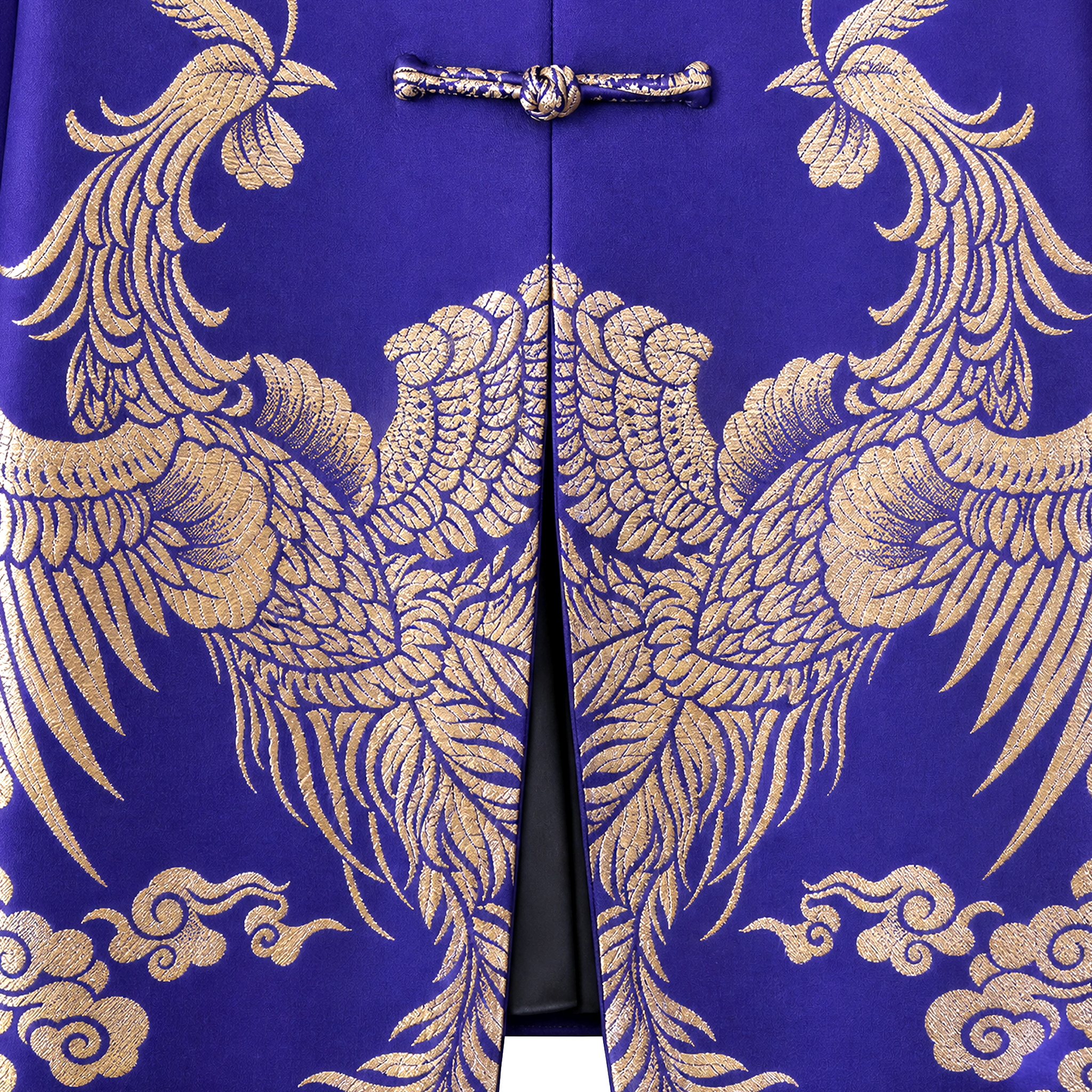 Vintage Silk Waist-tie Jacket - 古董老緞鳳紋新中式外套