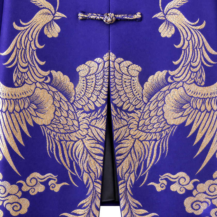 Vintage Silk Waist-tie Jacket - 古董老緞鳳紋新中式外套