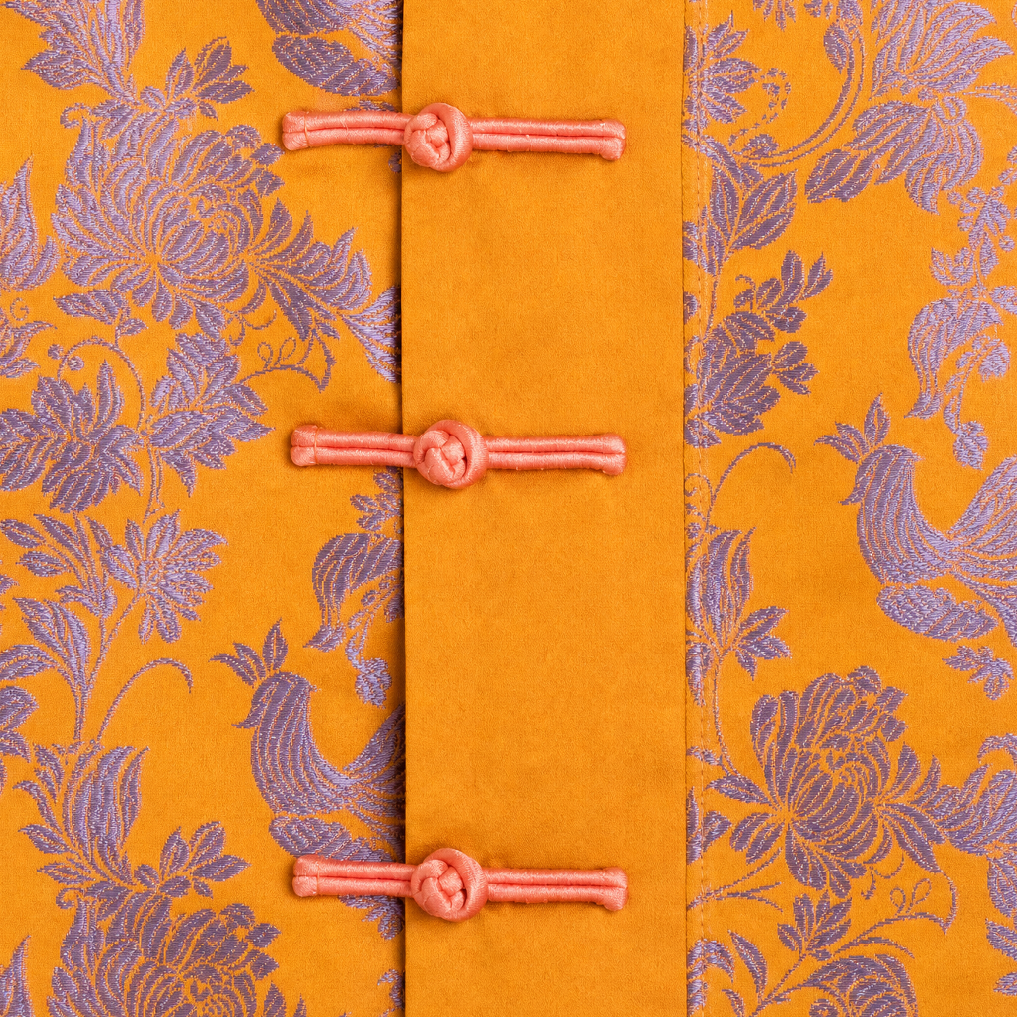 Vintage Silk Cross-collar Outerwear - 古董老緞襯衫外套