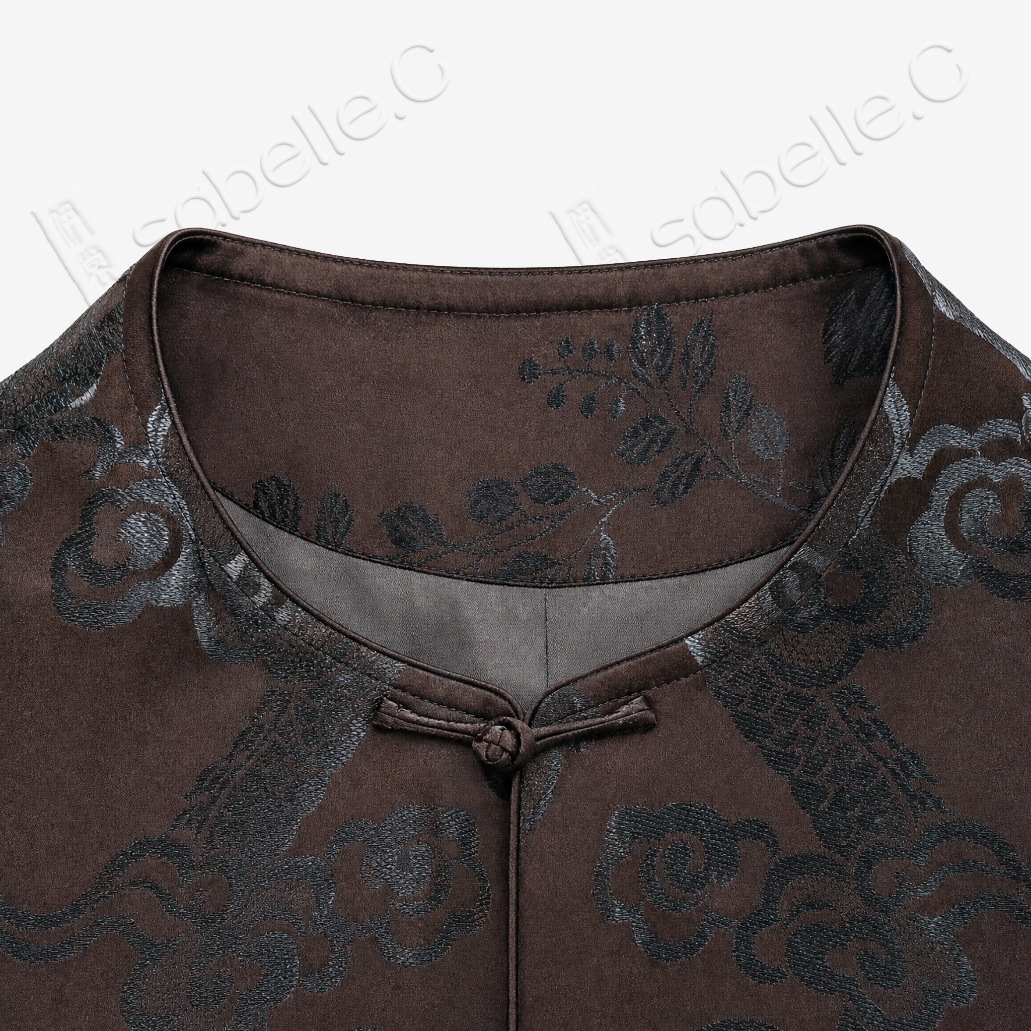 Vintage Silk‑Satin Jacket - 古董真絲老緞鳳紋收腰外套