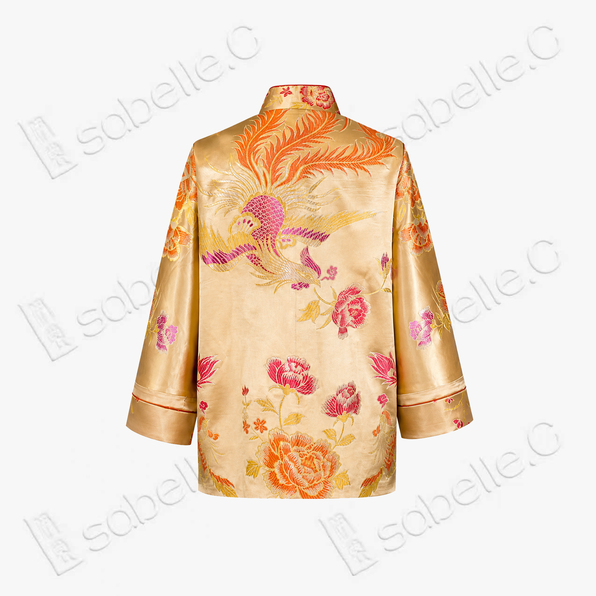 Vintage Silk‑Satin Jacquard Blazer - 真絲老緞外套
