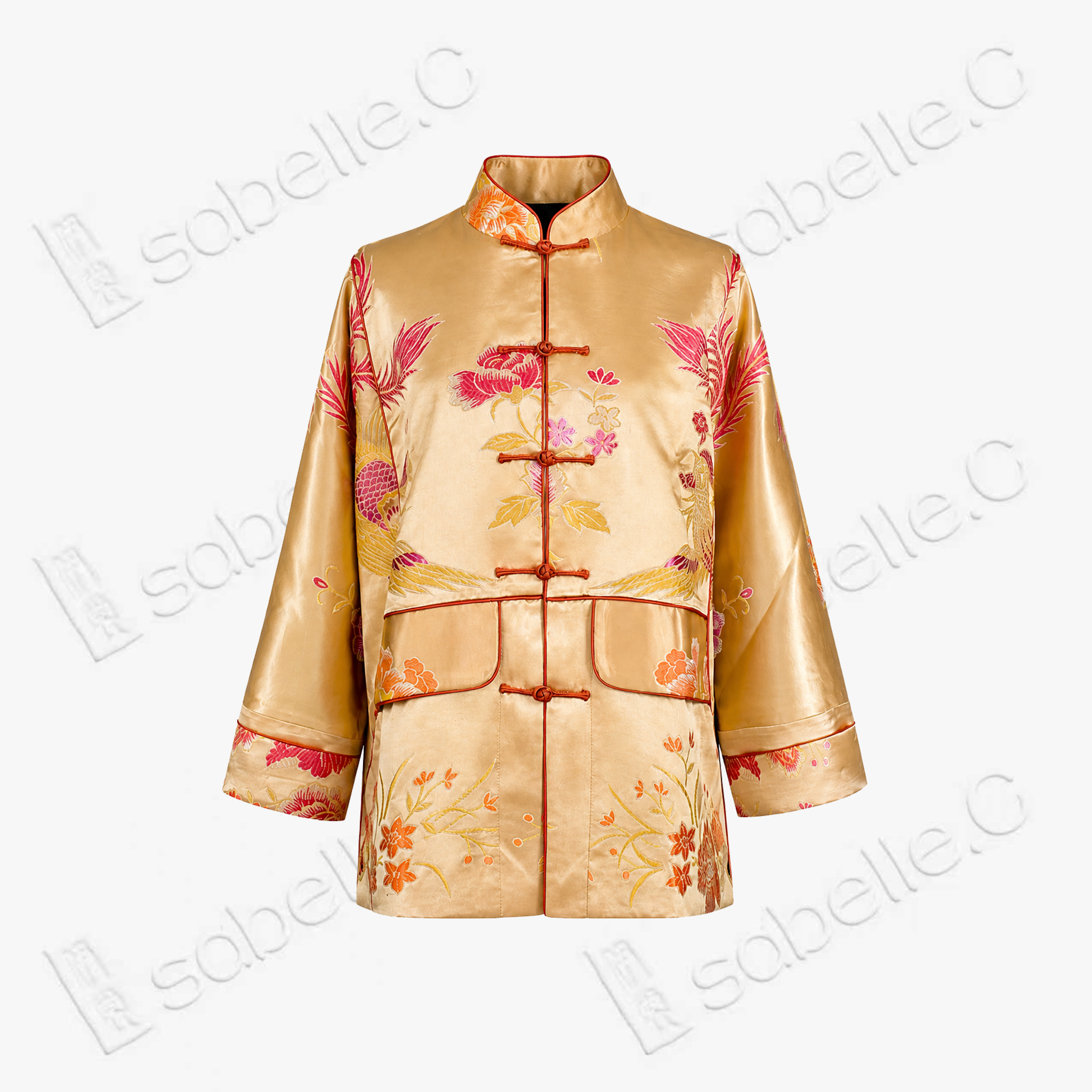 Vintage Silk‑Satin Jacquard Blazer - 真絲老緞外套