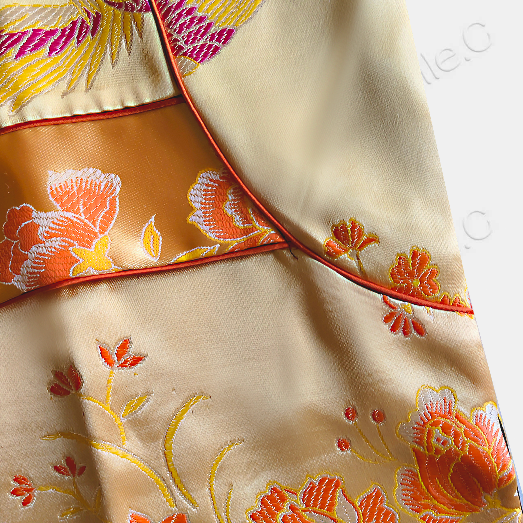 Vintage Silk‑Satin Jacquard Blazer - 真絲老緞外套