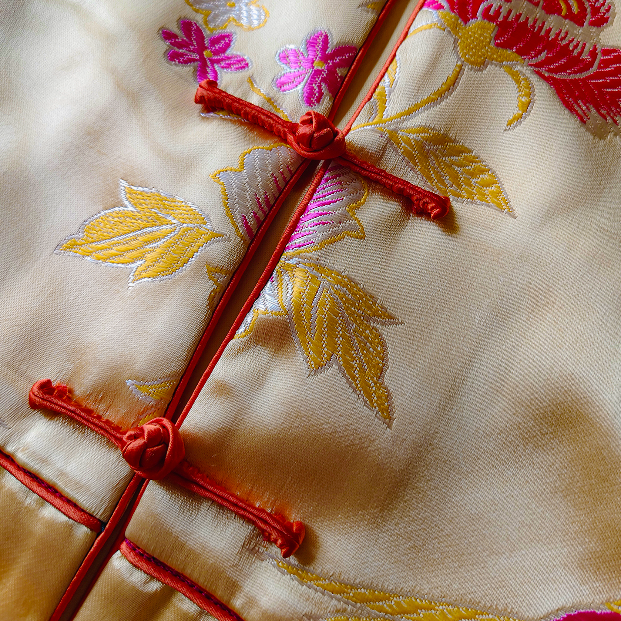Vintage Silk‑Satin Jacquard Blazer - 真絲老緞外套