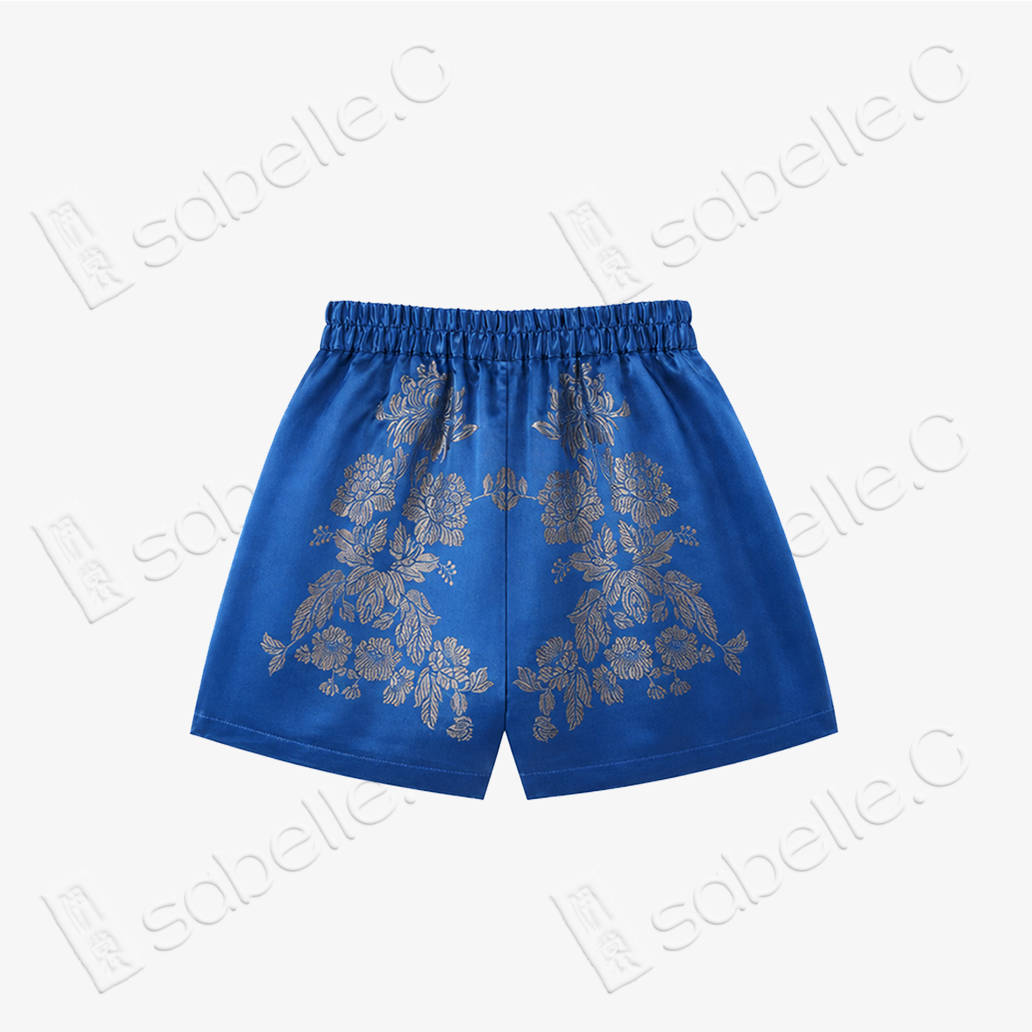 Vintage Silk‑Satin Jacquard Two‑Piece Set - 真絲老緞短褲套裝