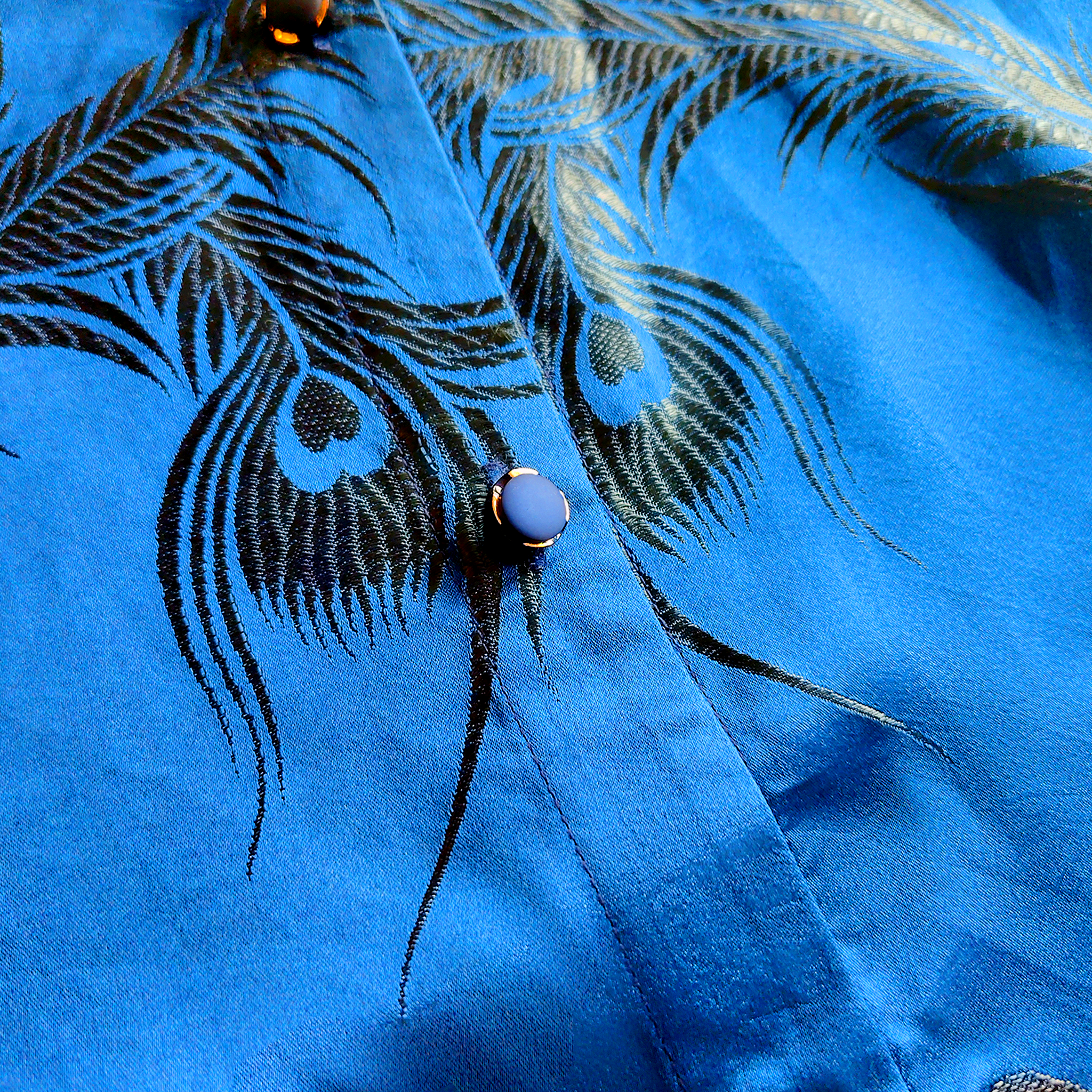 Vintage Silk‑Satin Jacquard Two‑Piece Set - 真絲老緞短褲套裝