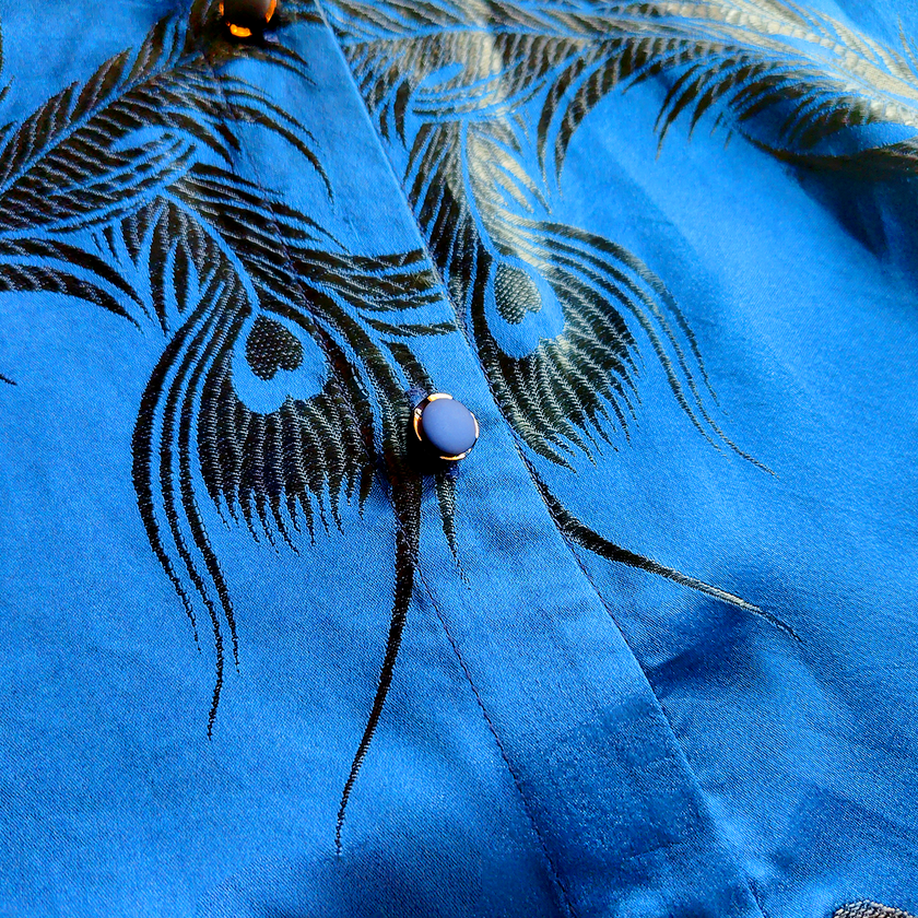 Vintage Silk‑Satin Jacquard Two‑Piece Set - 真絲老緞短褲套裝