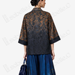 Gradient Gambiered Canon Silk Open Jacket - 香雲紗漸變開衫外套