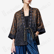 Gradient Gambiered Canon Silk Open Jacket - 香雲紗漸變開衫外套