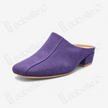 Gambiered Canton Silk Mules - 香雲紗穆勒鞋