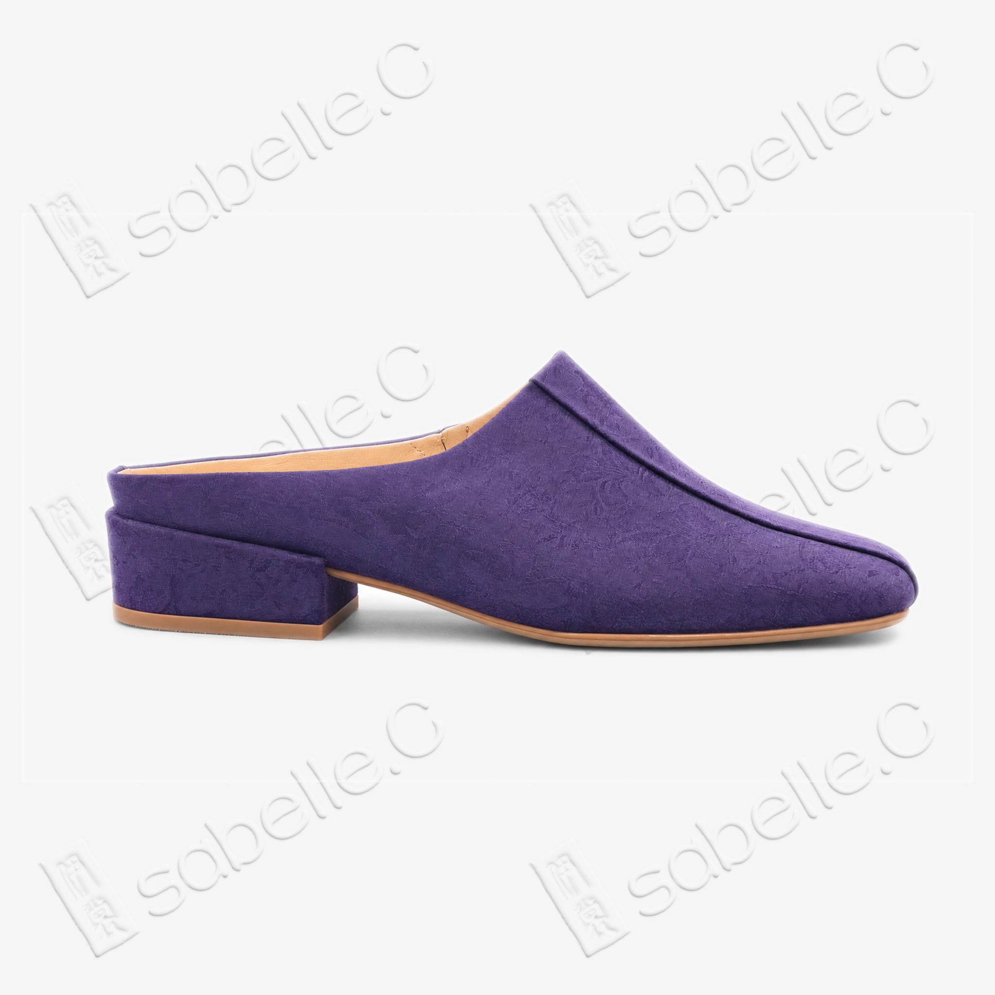 Gambiered Canton Silk Mules - 香雲紗穆勒鞋
