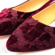 Rose Gambiered Silk Flats - 立體剪花香雲紗平底鞋