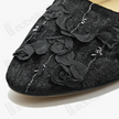 Rose Gambiered Silk Flats - 立體剪花香雲紗平底鞋