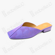 Gambiered Canton Silk Mules - 香雲紗穆勒鞋