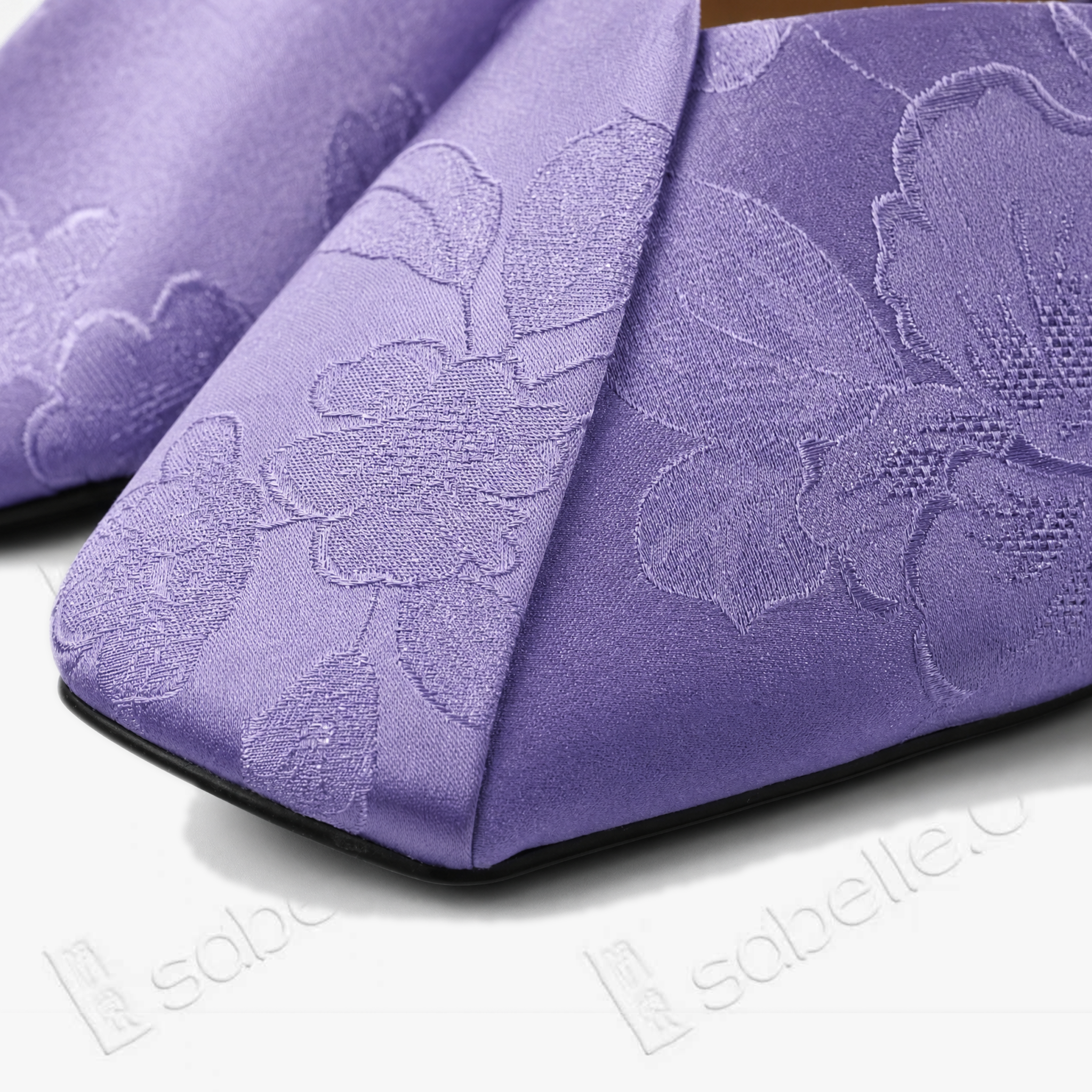 Gambiered Canton Silk Mules - 香雲紗穆勒鞋