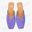 Gambiered Canton Silk Mules - 香雲紗穆勒鞋