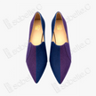 Crackled-Texture Gambiered Canton Silk Block‑Heel Shooties - 龜裂紋香雲紗粗跟踝鞋