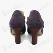 Crackled‑Texture Gambiered Canton Silk Buckle Shooties - 香雲紗短踝鞋