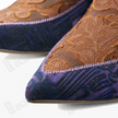 Gambiered Canton Silk Heel Ankle Boots -  香雲紗尖頭短靴