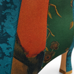 Gambiered Canton Silk Heel Ankle Boots - 香雲紗尖頭短靴