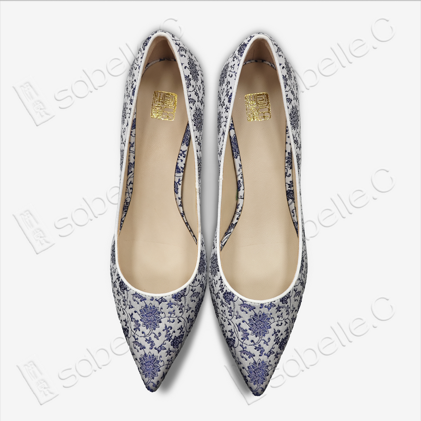 Song Brocade High-Heeled Shoes