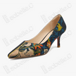 Gambiered Canton Silk Floral Heels - 香雲紗花卉高跟