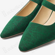 Crackled-Texture Gambiered Canton Silk Mary‑Jane Heels - 龜裂紋香雲紗瑪麗珍鞋
