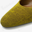 Crackled-Texture Gambiered Canton Silk Buckle Heels - 龜裂紋香雲紗高跟鞋