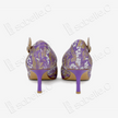 Bao‑Xiang Song Brocade Sling‑Back Heels - 宋錦寶相花高跟鞋