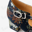 Song‑Brocade Floral Mary‑Jane Heels - 宋錦瑪麗珍高跟鞋