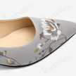 Song Brocade Floral Sling‑Back Heels - 宋錦高跟鞋