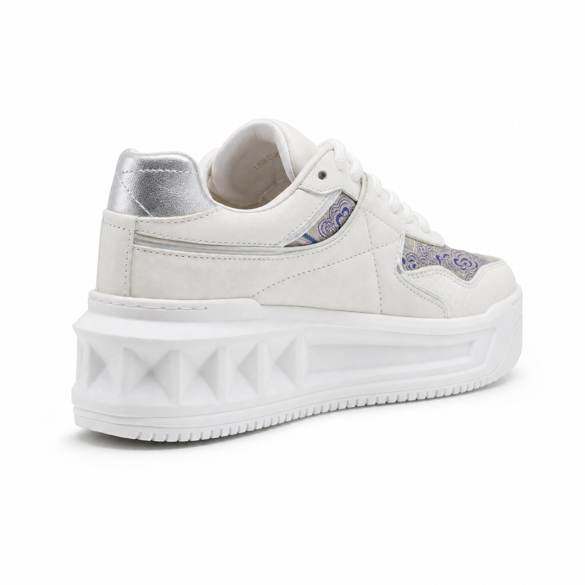 Song‑Brocade Platform Sneakers - 宋錦祥雲厚底板鞋