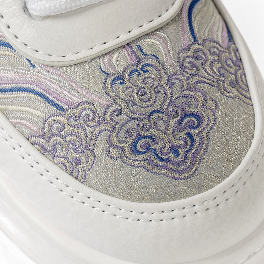 Song‑Brocade Platform Sneakers - 宋錦祥雲厚底板鞋
