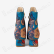Gambiered Canton Silk Heel Ankle Boots - 香雲紗尖頭短靴