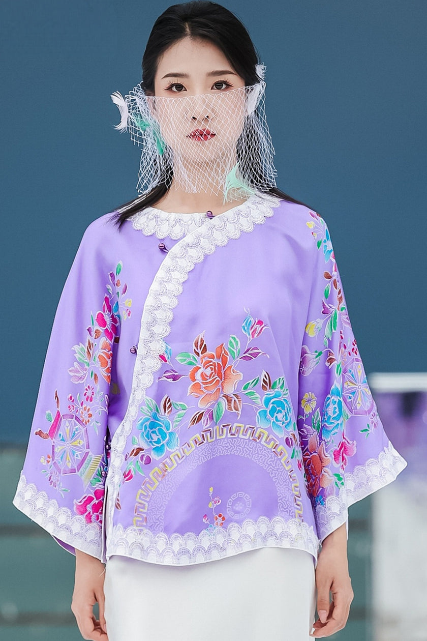 Vintage Silk Satin Blouse | Solo Piece - 古董真絲老緞上衣（孤品）