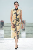 Haute Couture Gold-foil Kesi Tapestry Long Vest - 金箔底緙絲背心