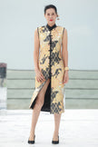 Haute Couture Gold-foil Kesi Tapestry Long Vest - 金箔底緙絲背心