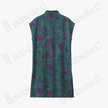 Moss Green Purple Bird Gambiered Canton Silk Top - 「青苔雀芍」香雲紗上衣