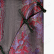Mulberry Double Happiness Organza Overlay Vintage Silk Blouse - 「紫禧百子」透紗古董老緞上衣