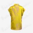 Gilded Peacock Antique Silk Stand Collar Vest Top - 孔雀牡丹古董真絲老緞上衣