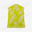 Lime Jade Peony Peacock Vintage Silk Top - 孔雀纏花古董真絲老緞上衣
