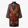 Gilded Imperial Dragon & Phoenix Vintage Silk Tunic - 「金龍雙鳳」真絲老緞中長款上衣