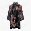 Scarlet Phoenix Magnolia Vintage Silk Tunic -「丹鳳玉棠」 真絲老緞中長款上衣