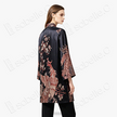Scarlet Phoenix Magnolia Vintage Silk Tunic -「丹鳳玉棠」 真絲老緞中長款上衣