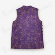 Peacock Purple Gambiered Canton Gauze Sleeveless Top