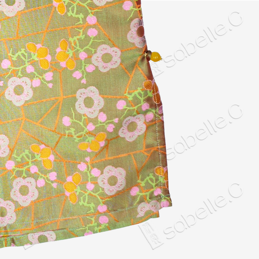 Shu Brocade Gradient Embroidered Sleeveless Top