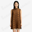 Vintage Square Samsara Motif Gambiered Canton Silk Top - 復古方勝紋香雲紗上衣